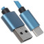 Кабель DEXP USB Type-C - USB Type-A синий [USB 2.0, форма - круглая, оплетка - ПВХ, 2.1 А, 10.5 Вт, металлический корпус разъемов, 1 шт]