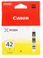 Картридж Canon CLI-42Y желтый [принтер, оригинальный, 284 страницы, 1 шт]