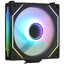 Реверсный вентилятор LIAN LI UNI FAN SL-INFINITY REVERSE BLADE [G99.12RSLIN1B.R0] черный [122 x 120 мм, 4 pin,  - 2100 об/мин,  - 32 дБ, в комплекте - 1]