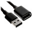 Кабель Ugreen USB Type-A - USB Type-A черный [USB 2.0, форма - круглая, оплетка - ПВХ, 1 шт]