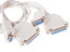 Кабель Cablexpert COM (RS232) 25-pin, COM (RS232) 9-pin - COM (RS232) 25-pin, COM (RS232) 9-pin белый [форма - круглая, оплетка - ПВХ, 1 шт]