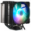 Кулер для процессора MONTECH AIR COOLER 210  черный [вентилятор - 120 x 120 мм, до 1500 об/мин, основание - медь, теплотрубки - 6 x 6 мм, 27 дБ, 4 pin, 210 Вт, подсветка - ARGB]