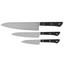 Набор ножей Samura Harakiri SHR-0220B/K [овощной, универсальный, шеф-нож, длина лезвия-9.9 см, 20.8 см, 15 см]