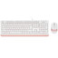 Клавиатура+мышь  проводная  A4Tech Fstyler F1010 белый [мембранная, клавиш - 104 шт, USB, кнопок мыши - 4 шт, оптическая светодиодная, USB, Fn]