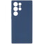 Накладка  VLP Liquid Silicone Case для Samsung Galaxy S23 Ultra синий [микрофибра, ТПУ]