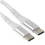 Кабель DEXP USB Type-C - USB Type-C белый [USB 2.0, форма - круглая, оплетка - нейлоновая, 3 А, металлический корпус разъемов, 1 шт]