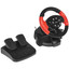 Руль Dialog GW-125VR E-Racer красный [22 см, резина, для PC, проводной, виброотдача]