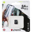 Карта памяти Kingston Canvas Select Plus microSDXC 64 ГБ [SDCS2/64GBSP] [A1, Class 10, Video Class 10, запись - 25 Мбайт/сек, чтение - 100 Мбайт/сек]