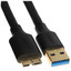 Кабель Ugreen micro USB-B - USB Type-A черный [USB 3.2 Gen 1, форма - круглая, оплетка - ПВХ, 2 А, 1 шт]