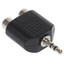 Адаптер   Aceline jack 3.5 мм - 2RCA черный [Male - Female]