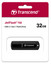 Память USB Flash 32 ГБ Transcend JetFlash 700 [TS32GJF700] [USB 3.2 Gen 1/USB Type-A, до 70 Мбайт/сек, монолит с колпачком, пластик]