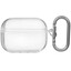 Чехол Aceline для Apple AirPods Pro, прозрачный [металл, полиуретан, застежка - карабин]
