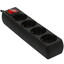 Сетевой фильтр DEXP Standard 418B черный [розетки - 4, 10 А, 2400 Вт, кабель - 1.8 м]