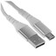 Кабель DEXP micro USB-B - USB Type-A белый 1 м [форма - круглая, оплетка - нейлоновая, 2 А, металлический корпус разъемов, 1 шт]