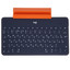 Клавиатура  беспроводная Logitech Keys-To-Go цвет синий [ножничная, клавиш - 79, Bluetooth]