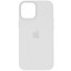 Накладка  Apple Silicone Case для Apple iPhone 12 Pro Max белый [микрофибра, ТПУ]