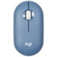 Мышь беспроводная Logitech Pebble M350 [910-006655] синий [1000 dpi, светодиодный, Bluetooth, USB Type-A, кнопки - 3]