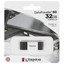 Память OTG USB Flash 32 ГБ Kingston DataTraveler 80 [DT80/32GB] [USB 3.2 Gen 1/USB Type-C, до 200 Мбайт/сек, монолит с колпачком, металл, пластик]