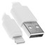 Кабель FinePower Lightning 8-pin - USB Type-A белый [USB 2.0, форма - круглая, оплетка - ПВХ, 2.1 А, 10.5 Вт, 1 шт]