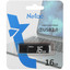 Память USB Flash 16 ГБ Netac U351 [NT03U351N-016G-20BK] [USB 2.0/USB Type-A, монолит с колпачком, металл]