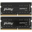 Оперативная память SODIMM Kingston FURY Impact [KF432S20IBK2/32] 32 ГБ [DDR4, 16 ГБx2 шт, 3200 МГц, PC25600, тайминги: 20-22-22]