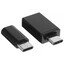Переходник DEXP micro USB-B, USB Type-A - USB Type-C черный [OTG, 2 шт]