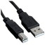 Кабель DEXP USB Type-B 4-pin - USB Type-A черный 2 м [USB 2.0, форма - круглая, 1 шт]