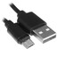 Кабель FinePower micro USB-B - USB Type-A черный 1 м [вилка - вилка, оплетка - ПВХ, 2,1А/2A]