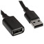 Кабель Ugreen USB Type-A - USB Type-A черный [USB 2.0, форма - круглая, оплетка - ПВХ, 1 шт]