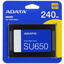240 ГБ 2.5" SATA накопитель ADATA SU650 [ASU650SS-240GT-R] [SATA, чтение - 520 Мбайт/сек, запись - 450 Мбайт/сек, 3D NAND, TBW - 140 ТБ]
