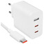 Сетевое зарядное устройство Xiaomi 67W GaN Charger 2C1A белый [мощность - 67 Вт, 6.1 А, до 20 В, USB Type-C]