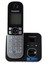 Телефон беспроводной (DECT) Panasonic KX-TG6821RUB [АОН, Caller ID, 50 номеров, черный]