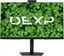 27" Монитор DEXP DQ27H1UC черный [2560x1440@75 Гц, IPS, LED, 1000:1, 300 Кд/м², 178°/178°, DisplayPort 1.2, HDMI 1.4, USB Type-C, USB х2 шт, Adaptive-Sync]
