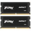 Оперативная память SODIMM Kingston FURY Impact [KF556S40IBK2-32] 32 ГБ [DDR5, 16 ГБx2 шт, 5600 МГц, PC44800, тайминги: 40-40-40]