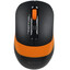 Мышь беспроводная A4Tech Fstyler FG10 [FG10 ORANGE] черный [2000 dpi, светодиодный, USB Type-A, кнопки - 4]