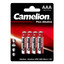 Батарейка Camelion Plus Alkaline AAA (LR03/FR03) [щелочная (LR), 1.5 В, 4 шт]