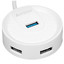 USB-разветвитель A4Tech HUB-30W [USB 3.2 Gen 1 Type-A х 4, корпус белый]