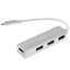 USB-разветвитель DEXP EU-312 [USB 2.0 Type-A х 3, USB 3.2 Gen 1 Type-A х 1, кабель - 16 см, корпус серый]