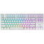 Клавиатура  проводная Dark Project KD87A Optical Gateron Brown TKL [оптомеханическая, Gateron Optical Brown, клавиш - 87, USB Type-A, цвет белый]