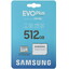 Карта памяти Samsung EVO Plus microSDXC 512 ГБ [MB-MC512KA/RU] [A2, Video Class 30, запись - 130 Мбайт/сек, чтение - 130 Мбайт/сек]