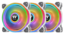 Комплект вентиляторов Thermaltake Riing Quad 12 RGB Radiator Fan White TT Premium Edition [CL-F100-PL12SW-A] белый [120 x 120 мм, 9 pin USB 2.0, 500 об/мин - 1500 об/мин,  - 25 дБ, в комплекте - 3]