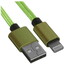 Кабель DEXP Lightning 8-pin - USB Type-A зеленый [USB 2.0, форма - круглая, оплетка - нейлоновая, 2 А, металлический корпус разъемов, 1 шт]