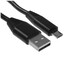 Кабель DEXP micro USB-B - USB Type-A черный 1.5 м [форма - круглая, оплетка - экокожа, 2 А, металлический корпус разъемов, 1 шт]