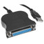 Кабель DEXP LPT DB25F - USB Type-A черный [USB 2.0, форма - круглая, 1 шт]