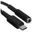 Кабель   ACEFAST USB Type-C - jack 3.5 мм черный [Male - Female, 0.1 м]