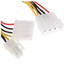 Переходник для блока питания Cablexpert CC-PSU-4 [Molex - 4-pin (CPU/ATX12V), Molex, 150 мм]