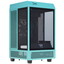 Корпус Thermaltake The Tower 100 Turquoise [CA-1R3-00SBWN-00] бирюзовый [компактный (SFF), Mini-ITX, USB 3.2 Gen 1 Type-A, USB 3.2 Gen 2 Type-C, 2 x 120 мм]