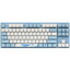 Клавиатура  проводная Varmilo VPM87 Sea Melody [механическая, Varmilo EC V2 Sakura, клавиш - 87, USB Type-A, цвет голубой]
