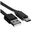 Кабель FinePower USB Type-C - USB Type-A черный [форма - плоская, оплетка - ПВХ, 2 А, 1 шт]