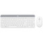 Клавиатура+мышь беспроводная   Logitech Slim Wireless Desktop MK470 белый [ножничная, клавиш - 102 шт, USB, кнопок мыши - 3 шт, оптическая светодиодная, USB, Fn]